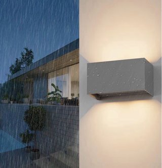 2 Aplique Pared Klighten 24W Interior/Exterior