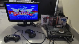 Sega Mega Drive 2 controller + 3 giochi