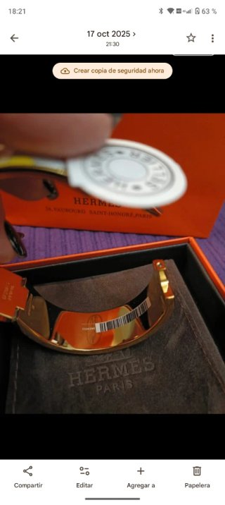 Pulsera Hermès Clic Clac H Bouquets Selliers