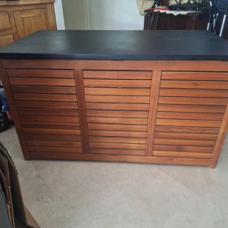 Baúl de madera grande 130x70x65