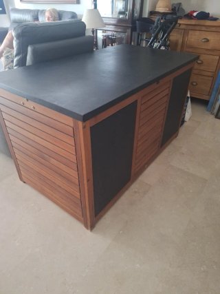 Baúl de madera grande 130x70x65