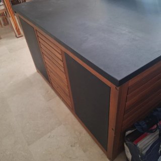 Baúl de madera grande 130x70x65