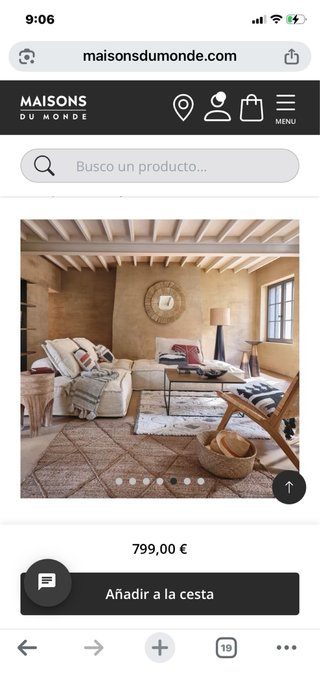 Sofá modular NEO Maisons du Monde beige