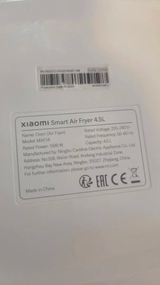 Freidora de Aire Xiaomi 4.5L