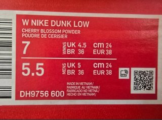 Nike Dunk Low Rosa Talla 38
