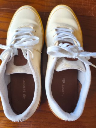 Zapatillas Lacoste Beige/Marrón Talla 42