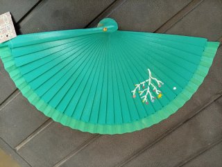 Abanico artesanal exclusivo tamaño bolso, unisex