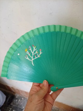 Abanico artesanal exclusivo tamaño bolso, unisex