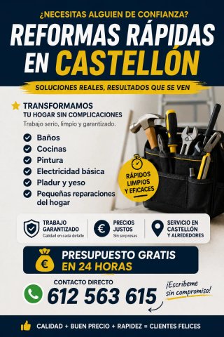 Reformas rápidas en Castellón