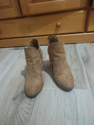 Botines Bershka Ante Tacón 7cm