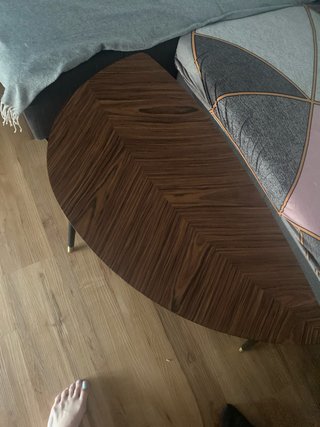 Mesa de centro diseño Chevron madera