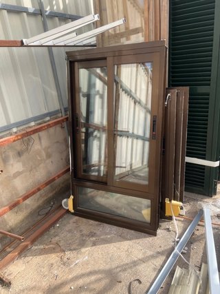 Ventana corredera aluminio 84x147