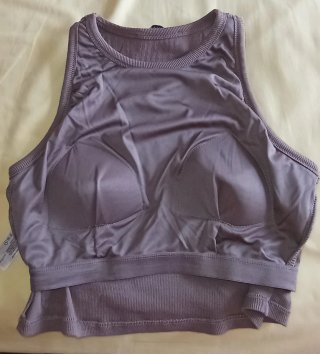 Top corto marrón Primark Talla M