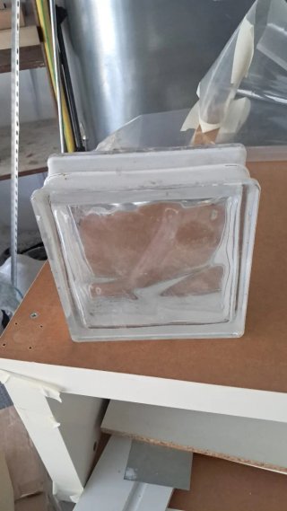 Ladrillos de pavés de cristal