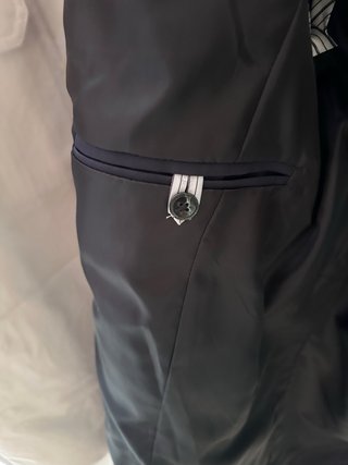 Gabardina Zara Azul Impermeable