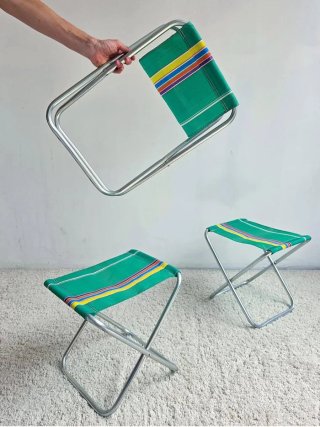 3 taburetes plegables | Vintage 70s