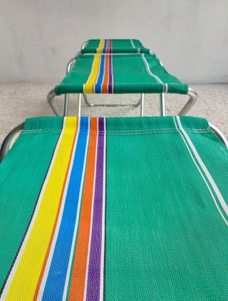 3 taburetes plegables | Vintage 70s