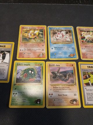 Lotto Gym Heroes Pokémon 9 carte