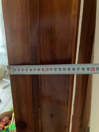 Puerta madera con cristal
