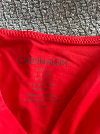 Sujetador deportivo Calvin Klein rojo Talla XS