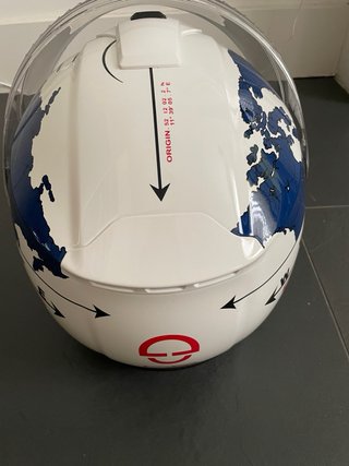 Casco Schuberth C5 Blanco-Azul Talla XXL