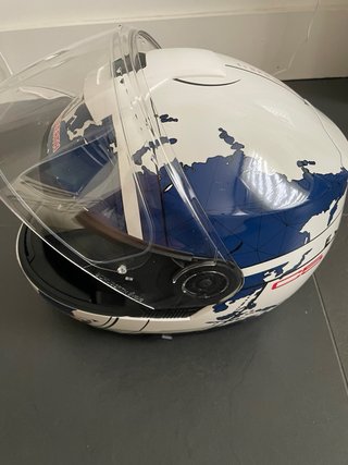 Casco Schuberth C5 Blanco-Azul Talla XXL