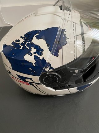 Casco Schuberth C5 Blanco-Azul Talla XXL