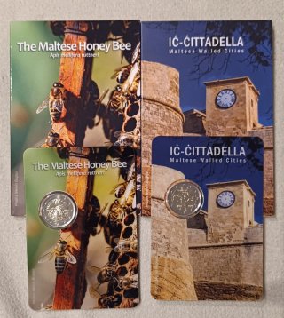 Malta 2024 monedas 2€ BU Abejas o Gozo