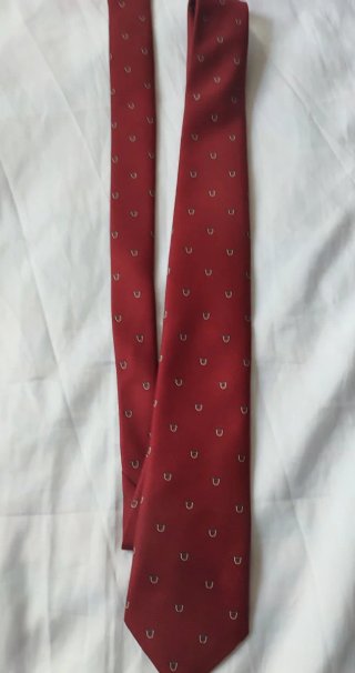 Corbata  vintage granate