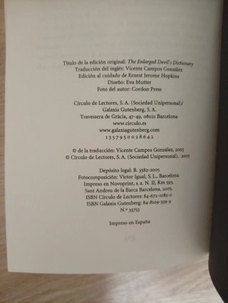 El Diccionario del Diablo, Ambrose Bierce