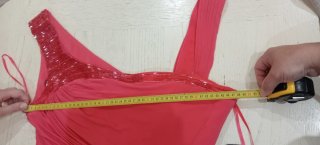 Completo elegante rosso corallo