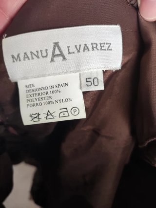 Vestido Manu Alvarez Lazo Volantes Talla 50