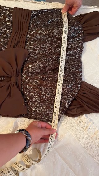 Vestido Manu Alvarez Lazo Volantes Talla 50