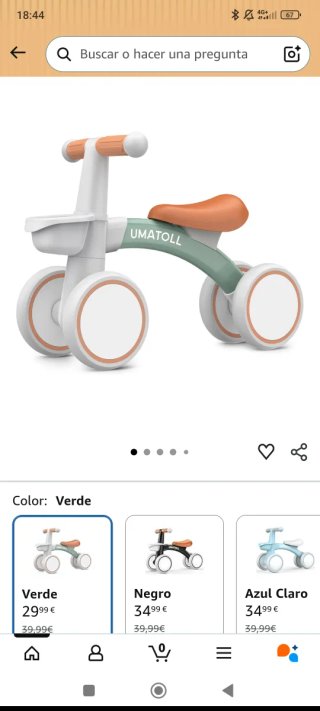 Bicicleta infantil UMATOLL sin pedales