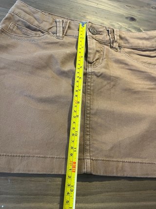 Falda Stradivarius Talla 34 Marrón