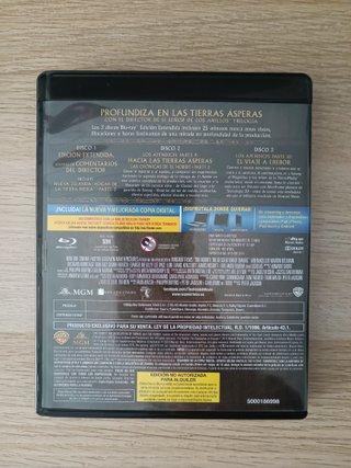 El Hobbit Edición Extendida Blu-ray