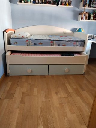 Cama nido infantil con cajones