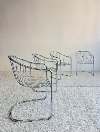 4 sillas Gastone Rinaldi para FASEM | Vintage 70s