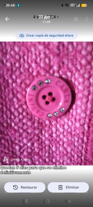 CHAQUETA CARLA CARINI  TALLA 48 ROSA o FUCSIA