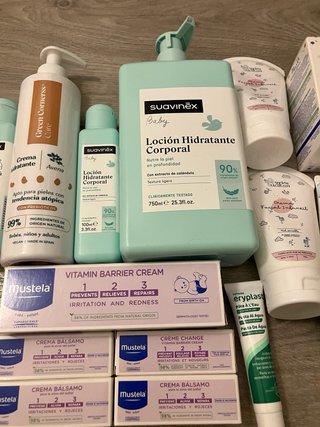 Lote productos bebé Mustela, Suavinex, etc.