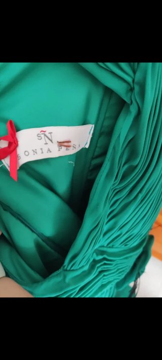 Vestido verde Sonia Peña Talla 48