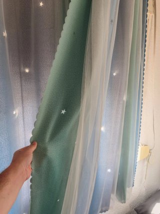 Cortinas habitación bebé estrellas