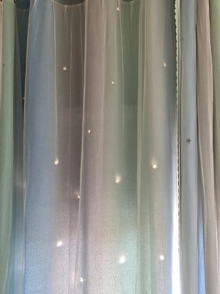 Cortinas habitación bebé estrellas