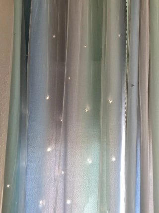 Cortinas habitación bebé estrellas