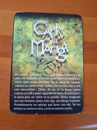 Baraja Española Cartas en la Manga,JCYL, 1998