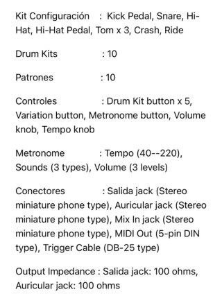 Batería Electrónica Roland HD-1