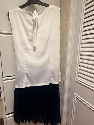 Vestido La Loggia blanco y negro