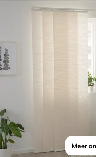 5 Paneles Cortina IKEA BACKSILJA + 4 soportes