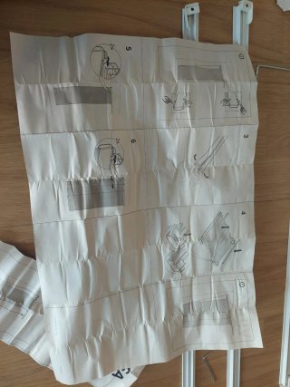5 Paneles Cortina IKEA BACKSILJA + 4 soportes