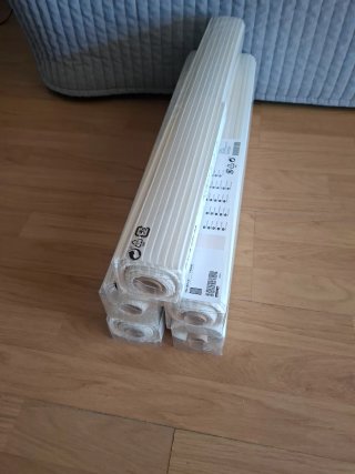 5 Paneles Cortina IKEA BACKSILJA + 4 soportes